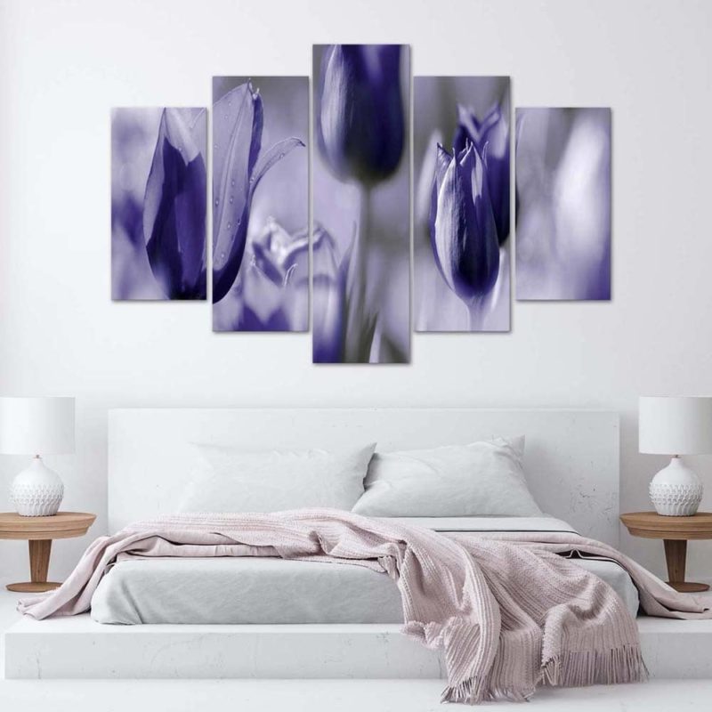 tableau tulipes violette