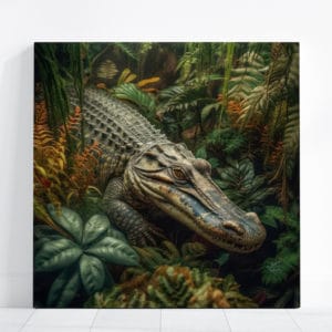 tableau alligator crocodile