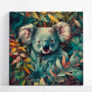 tableau koala design coloré