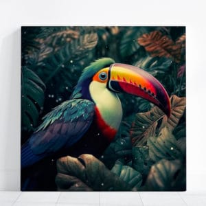 tableau toile toucan