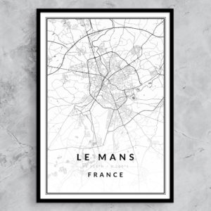 affiche ville Le Mans